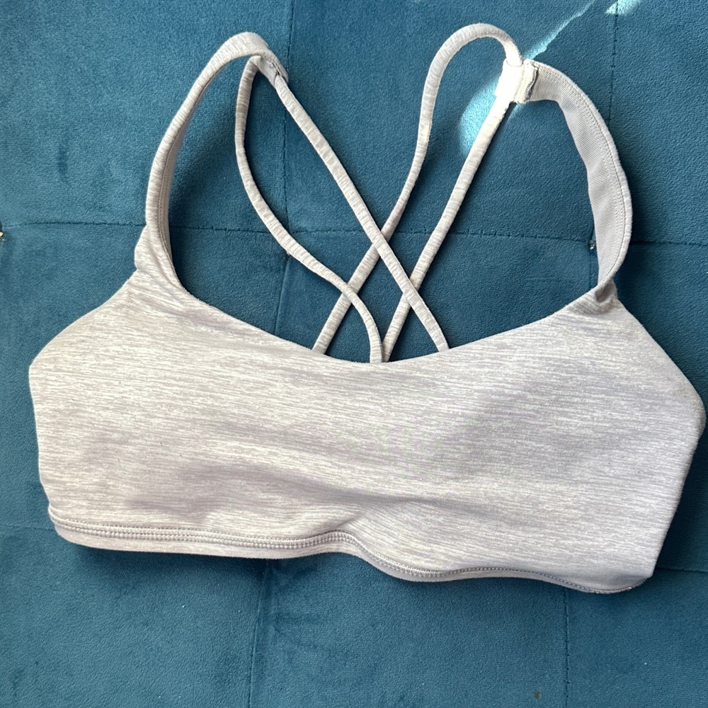 Lululemon Athletica Light Gray Sports Bra